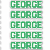 名前をカスタムする シール (正面)