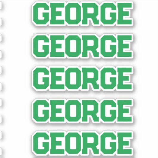 名前をカスタムする シール (正面)