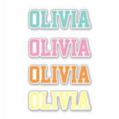 名前をカスタムする シール (正面)