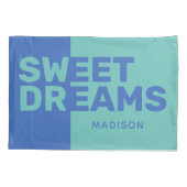 名前をカスタムする「スウィートドリームズ」枕カバー 枕カバー (裏面)