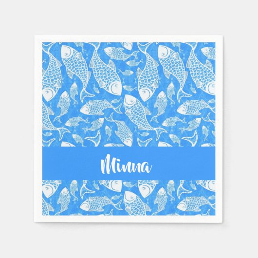 名前をカスタムする スタンダードカクテルナプキン (正面)