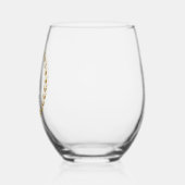 名前をカスタムする ステムなしワイングラス (左)