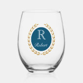 名前をカスタムする ステムなしワイングラス (正面)
