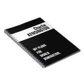 名前をカスタムする、タイトル、およびカラーノートブック ノートブック (右側)