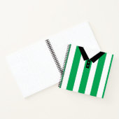 名前をカスタムする&ナンバーサッカーラグビージャージー ノートブック (内部)