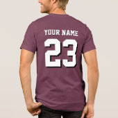 名前をカスタムする&ナンバージャージースポーツ トライブレンドTシャツ (裏面)