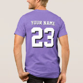 名前をカスタムする&ナンバージャージースポーツ トライブレンドＴシャツ (裏面)