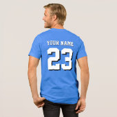 名前をカスタムする&ナンバージャージースポーツ トライブレンドTシャツ (フル背面)