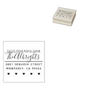 名前をカスタムする&ハートファミリー差出人住所 ラバースタンプ (押印)