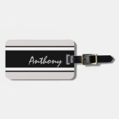名前をカスタムする、バッグのためのパーソナライズなラベル ラゲッジタグ (正面横)