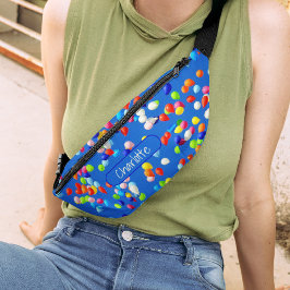 名前をカスタムする、バルーンカラフル青空の背景 ファニーパック