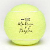 名前をカスタムする パーソナライズされた テニスボール (正面)