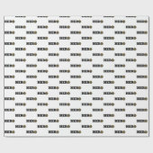 名前をカスタムする、ファイアファイターヒーロー ラッピングペーパー (フラット)