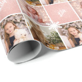 名前をカスタムする&フォトコラージュバラ金ゴールドグリッター   ラッピングペーパー (ロールコーナー)