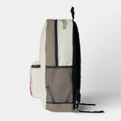 名前をカスタムする&フォトパリフランス プリントバックパック (右)