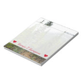 名前をカスタムする+フォレストとマウンテンシーンメモ帳 ノートパッド (回転)