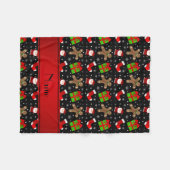 名前をカスタムする フリースブランケット (正面(横))