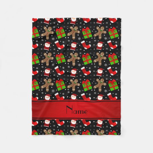 名前をカスタムする フリースブランケット (正面)