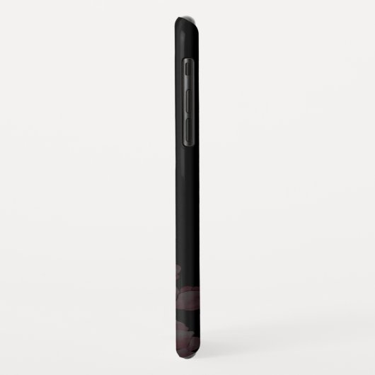 名前をカスタムする| モダンフローラさくらんぼの花模様 Case-Mate iPhoneケース (裏面/左)