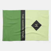 名前をカスタムする&モノグラムのキッチンタオル キッチンタオル (横)