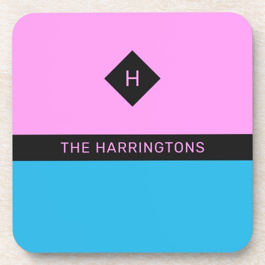 名前をカスタムする&モノグラムのコースターセット コースター (正面)