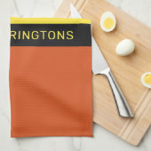 名前をカスタムする&モノグラム キッチンタオル (四つ折り)