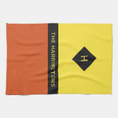 名前をカスタムする&モノグラム キッチンタオル (横)