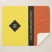 名前をカスタムする&モノグラム シェルパブランケット (正面(横))