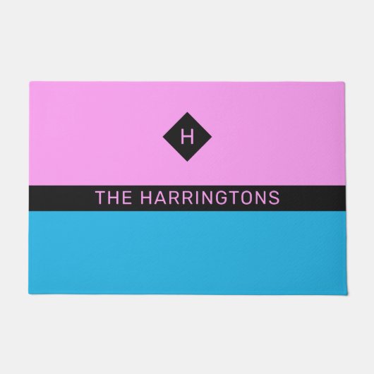 名前をカスタムする&モノグラム ドアマット (正面)