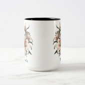 名前をカスタムする、ライリー2トーンコーヒーマグ、15オズ ツートーンマグカップ (中央)