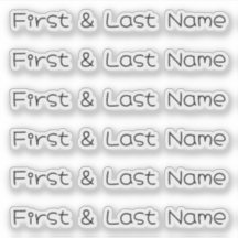 名前をカスタムする：ラベルパーソナライズされたのステッカーパック