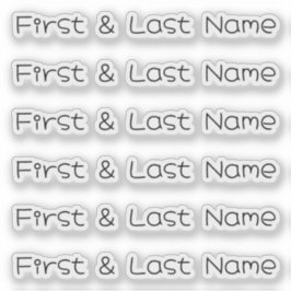 名前をカスタムする：ラベルパーソナライズされたのステッカーパック シール