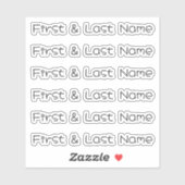 名前をカスタムする:ラベルパーソナライズされたのステッカーパック シール (シート)
