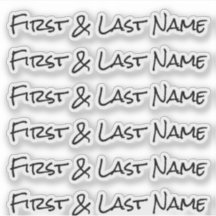 名前をカスタムする：ラベルパーソナライズされたのステッカーパック