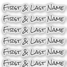 名前をカスタムする：ラベルパーソナライズされたのステッカーパック シール