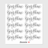 名前をカスタムする:ラベルパーソナライズされたのステッカーパック シール (シート)