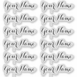名前をカスタムする：ラベルパーソナライズされたのステッカーパック シール