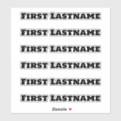 名前をカスタムする：ラベルパーソナライズされたのステッカーパック シール (シート)