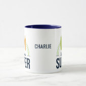 名前をカスタムする&ロケーションサーファーマグ マグカップ (中央)