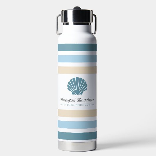 名前をカスタムする&ロケーションビーチハウス ウォーターボトル (正面)