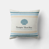 名前をカスタムする&ロケーションビーチハウス クッション (裏面)