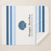 名前をカスタムする&ロケーションビーチハウス シェルパブランケット (正面(横))