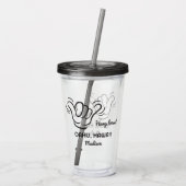 名前をカスタムする&ロケーション釈迦 アクリルタンブラー (裏面)