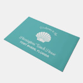 名前をカスタムする、ロケーション、カラーシーシェル ドアマット (アングル)