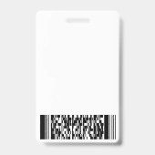 名前をカスタムする&ロゴスクールキャンパスビジターパスID バッジ (Back)