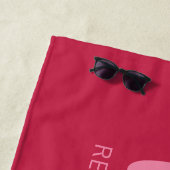 名前をカスタムする、位置、カラービーチタオル ビーチタオル (インサイチュ)