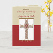 名前をカスタムする、信頼の専門職のRCIAの恵み カード (黄色い花)