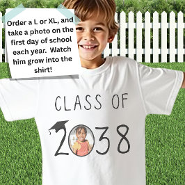 名前をカスタムする、写真、2038年のハンドプリントクラス Tシャツ