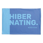 名前をカスタムする「冬眠」枕カバー 枕カバー (裏面)