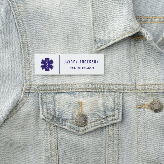 名前をカスタムする |医療用カドゥセウス |医師ナース名 名札 (インサイチュ)